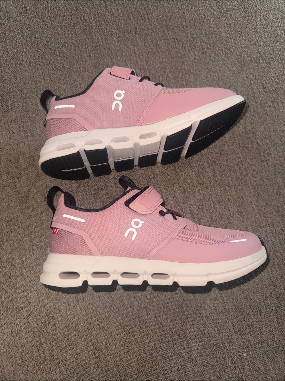On Running Kids Pink Cloudfoam Sneakers